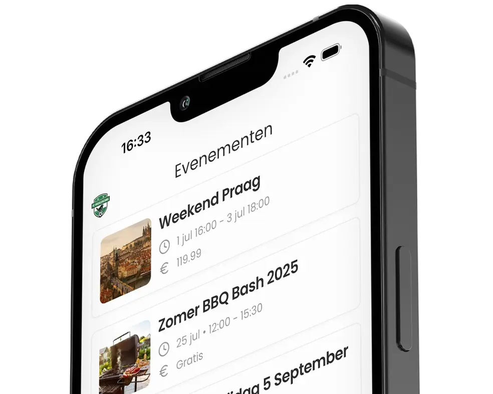 Clubkern app interface screenshot